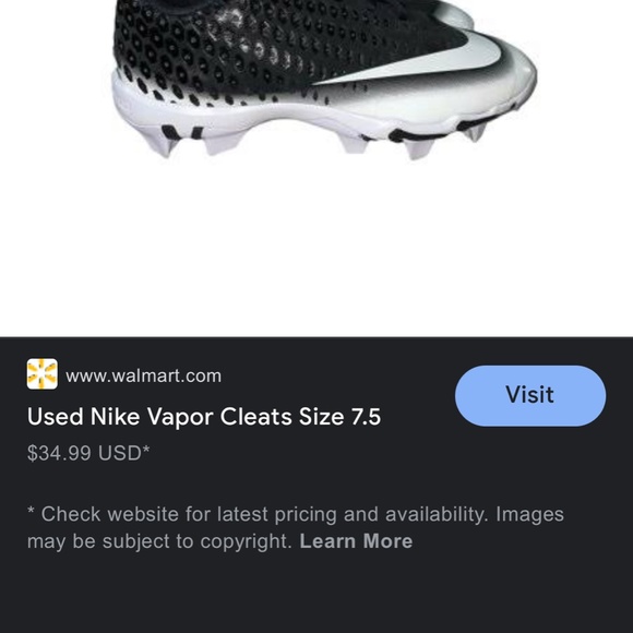 Nike vapor cleat -6Y US youth - Picture 10 of 10